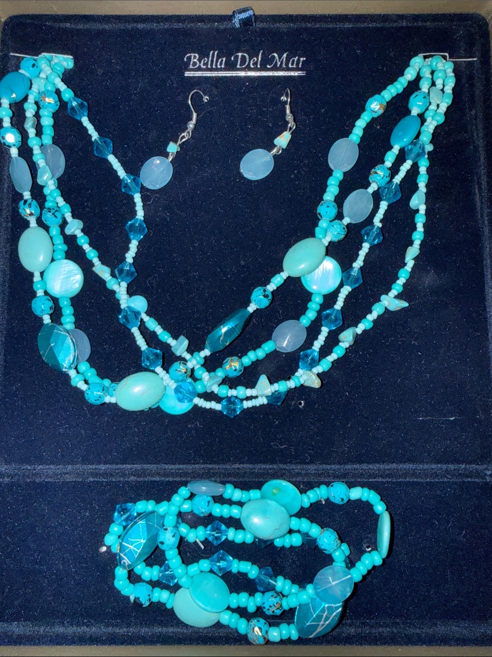 Bella Del Mar Expressions Collection Multi-Strand Necklace & Bracelet Set